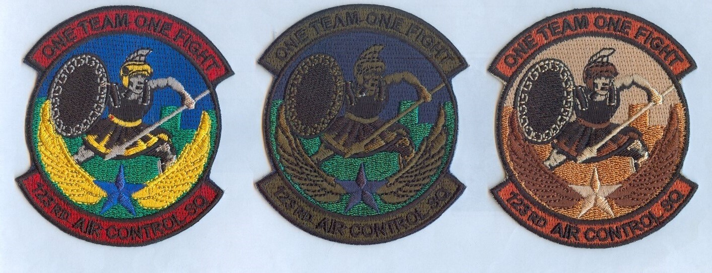 USAF / US Air Force 123d AIR CONTROL SQUADRON - 3 VARIATIONS .... MINT .... X