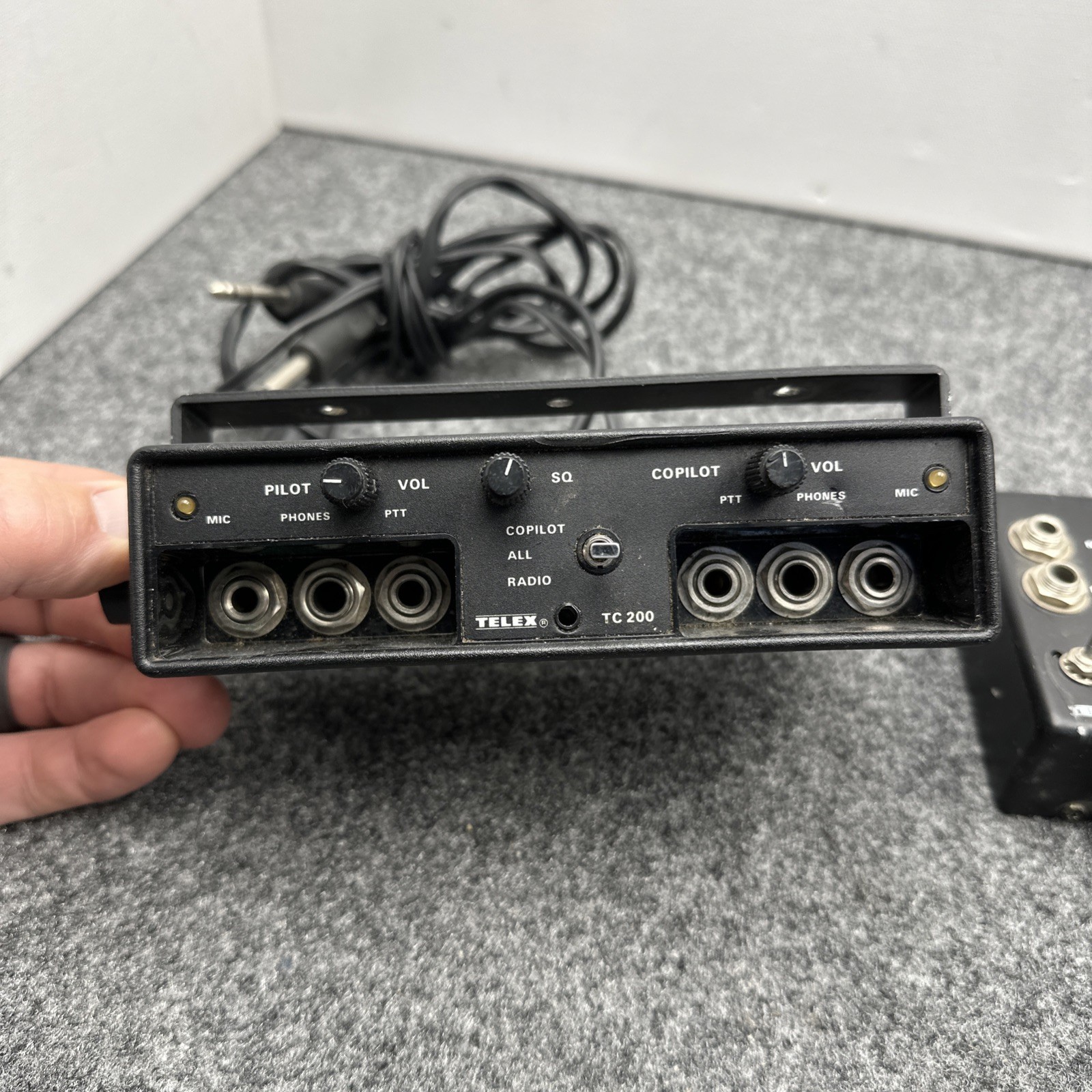 TELEX TC-200 AVIATION PILOT CO-PILOT INTERCOM UNIT With TC-400