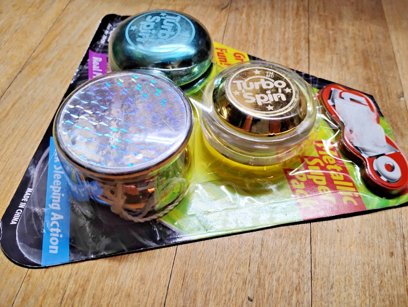 2004 Turbo Spin Yo Yo Metallic Super 3 Pack Damaged Packaging