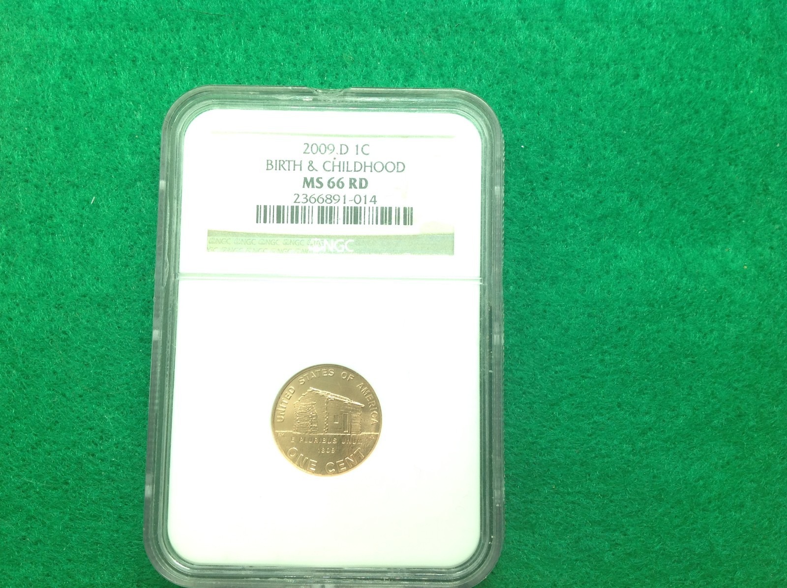 2009D CENT MS 66 RD "BIRTH AND CHILDHOOD" - NGC