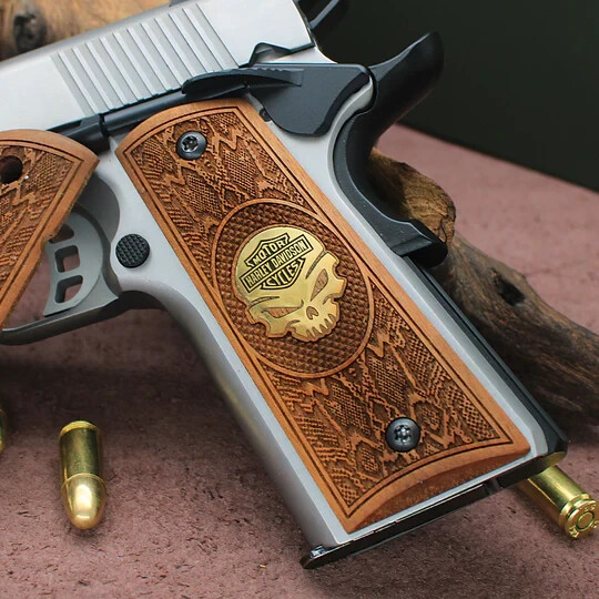 New Colt 1911 Grips Full Size Springfield_Government Turkish Walnut Wood handset