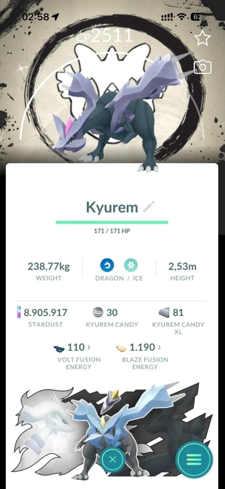 Pokémon G0 - Shiny Kyurem Special Background Go Fest 2026 - Mini P T C