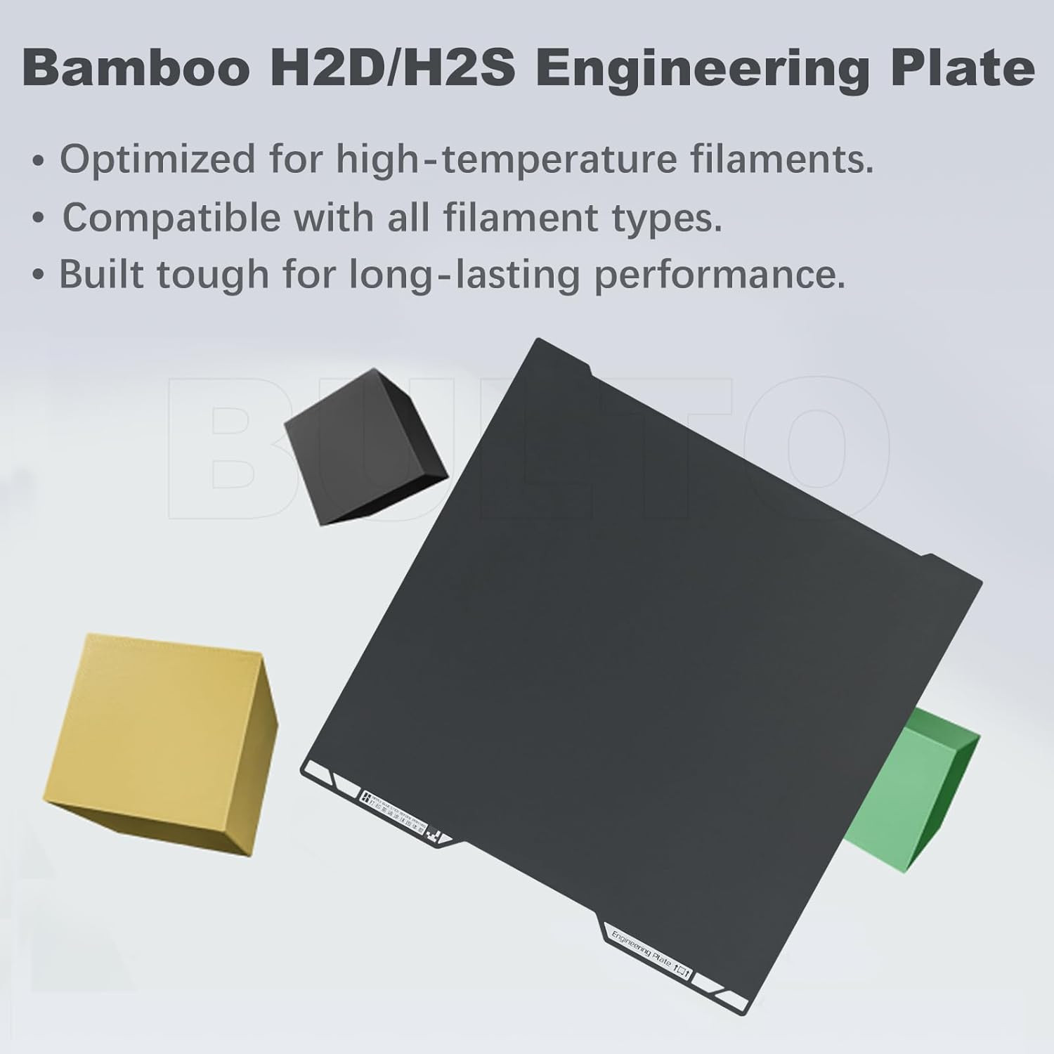 Original Bamboo H2D/H2S Engineering Plate, High-Temperature Smooth Surface Plate