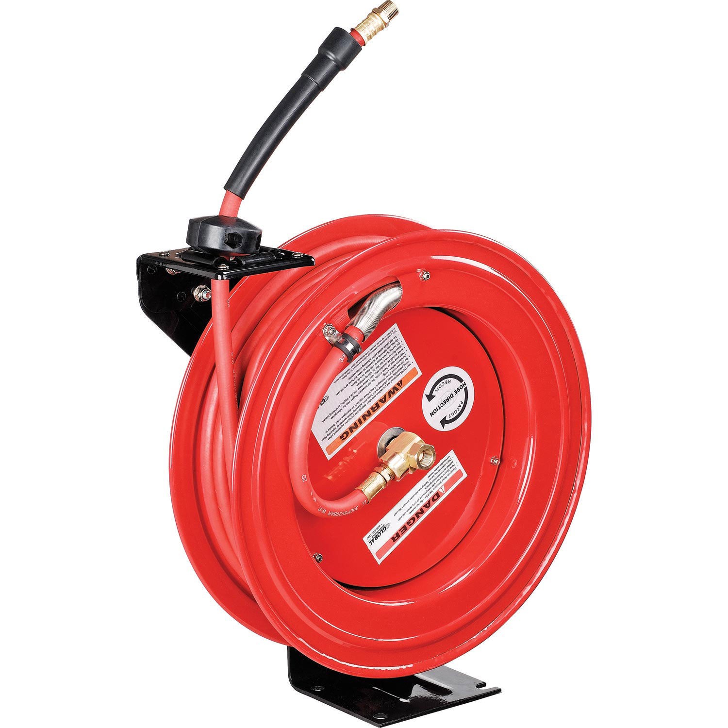 Industrial Grade Retractable Reel 3/8"x 50' Hose 300 PSI