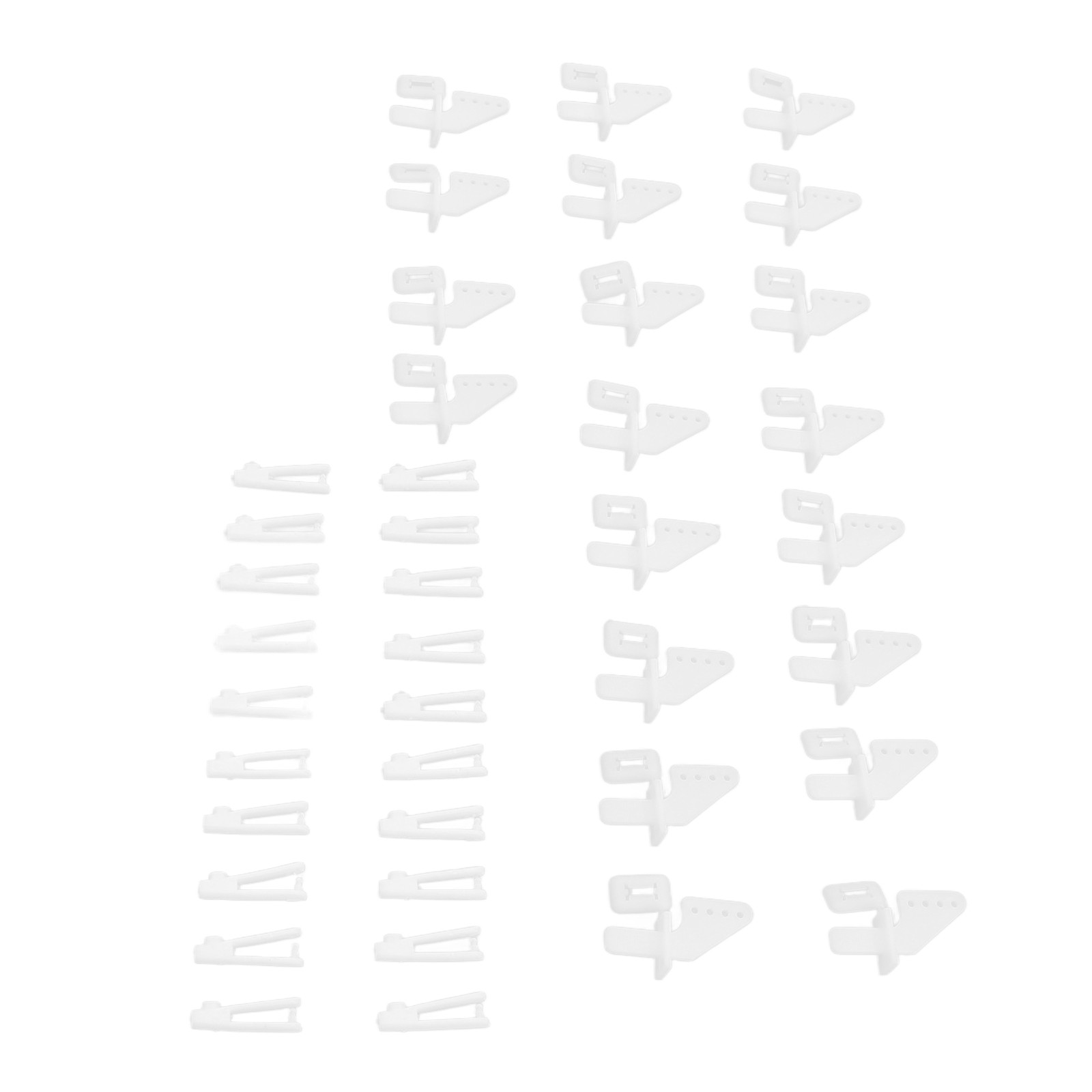 20 Sets 4 Hole Control Horns Clevis Kit For RC Airplane Foam NRCQ