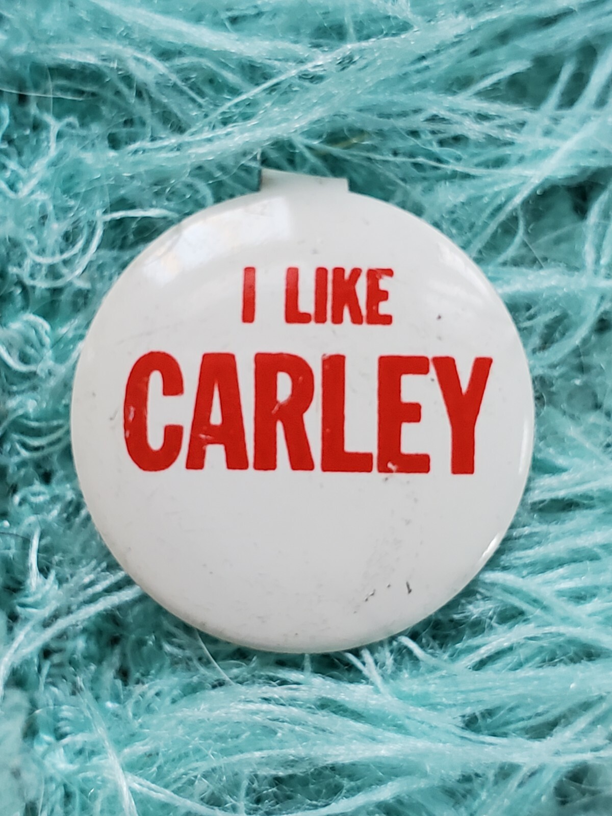 VTG 1960's "I Like David Carley" Wisconsin Governor Campaign Button Pinback 1"
