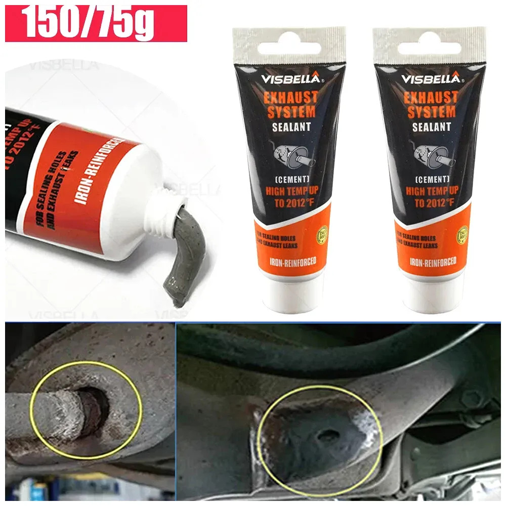 New Car Exhaust Pipe Repair Glue Sealant High Temperature X Leaks Plugging Air