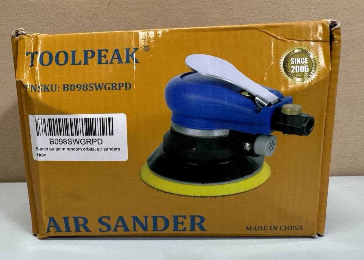 5" Air Random Orbital Sander Toolpeak Pneumatic Palm DA Sander Auto Body New