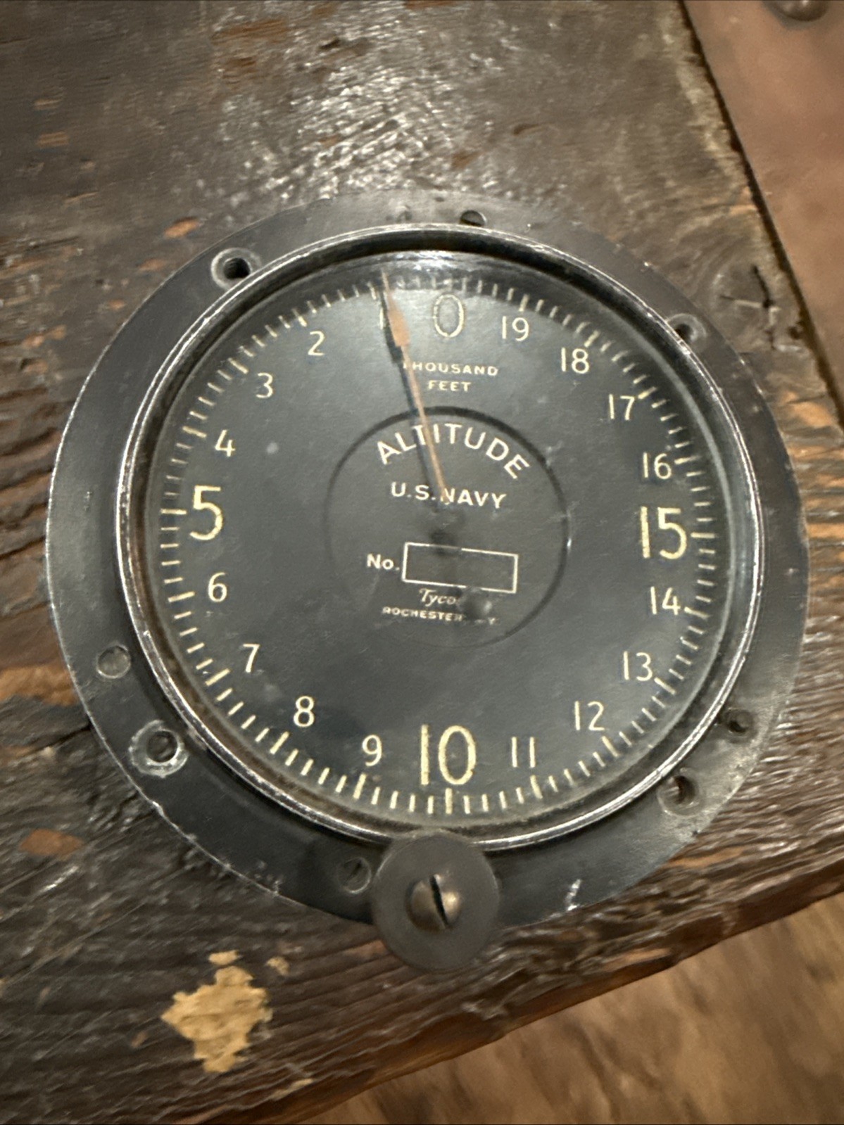 Altimeter, Tyco, 20,000FT, WWI to 1920's US Navy