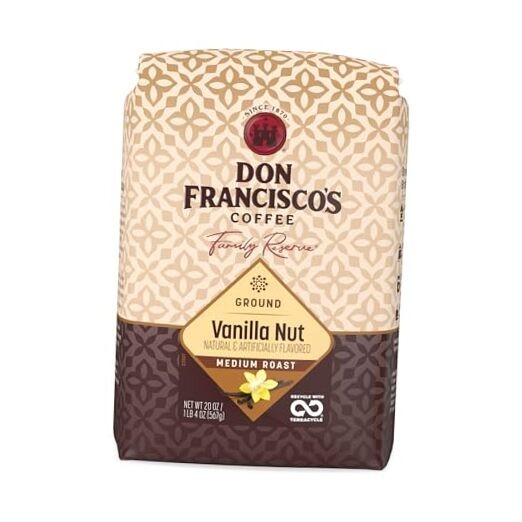Ground Coffee, Medium Roast – 100% Arabica, 20 Ounce (Pack of 1) Vanilla Nut