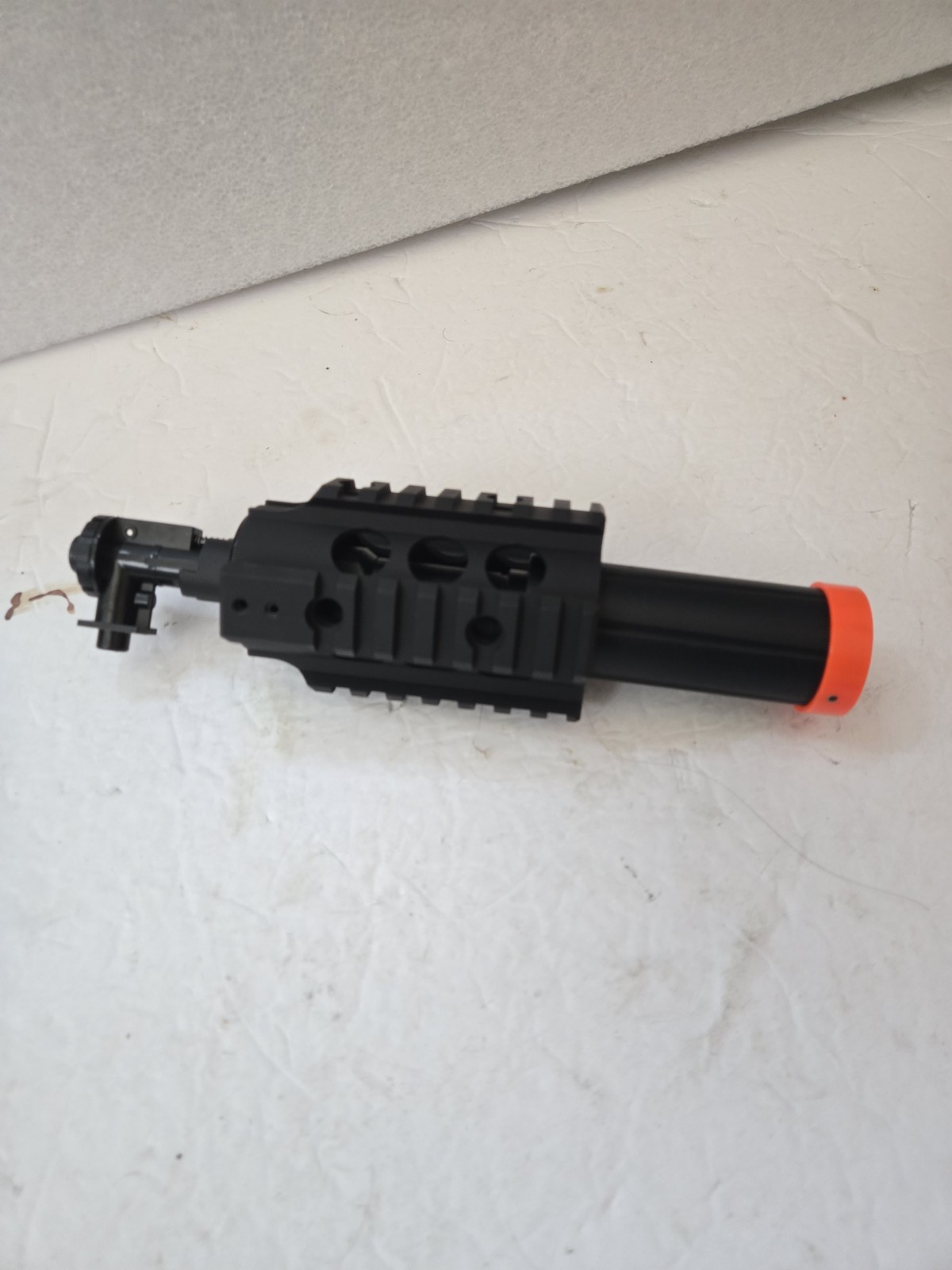 Airsoft m four aeg Black 7in Metal Pdw Style Quad Rail Assembly With Hop Up