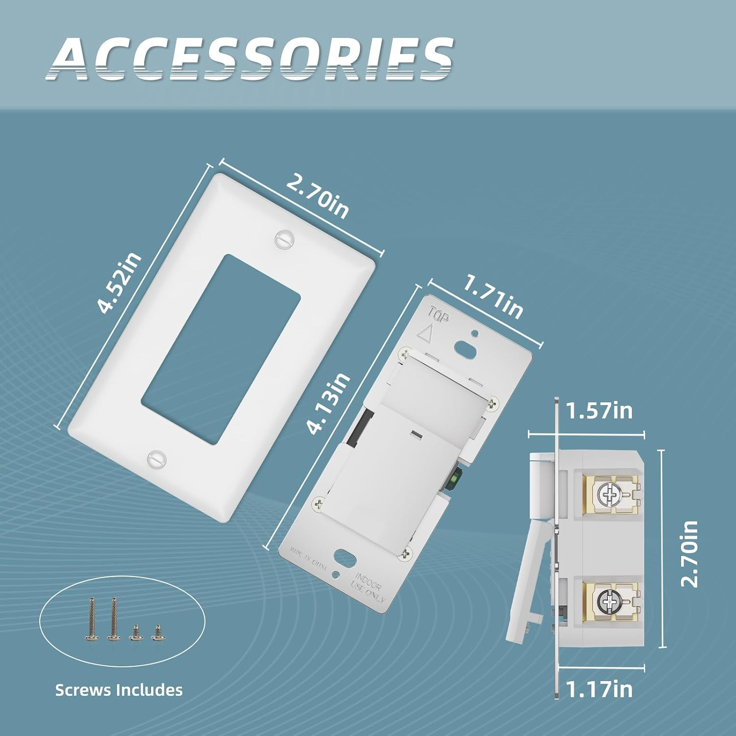 ECOELER Motion Sensor Light Switch, PIR Motion Detection Wall Switch with Adjus