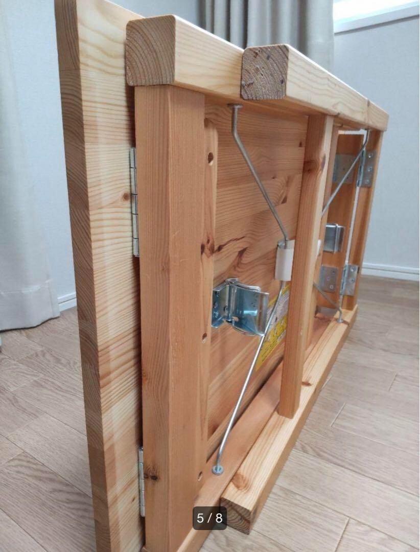 Muji Pine Wood Foldable Table W80xD50xH70cm Rectangle Compact Size NEW