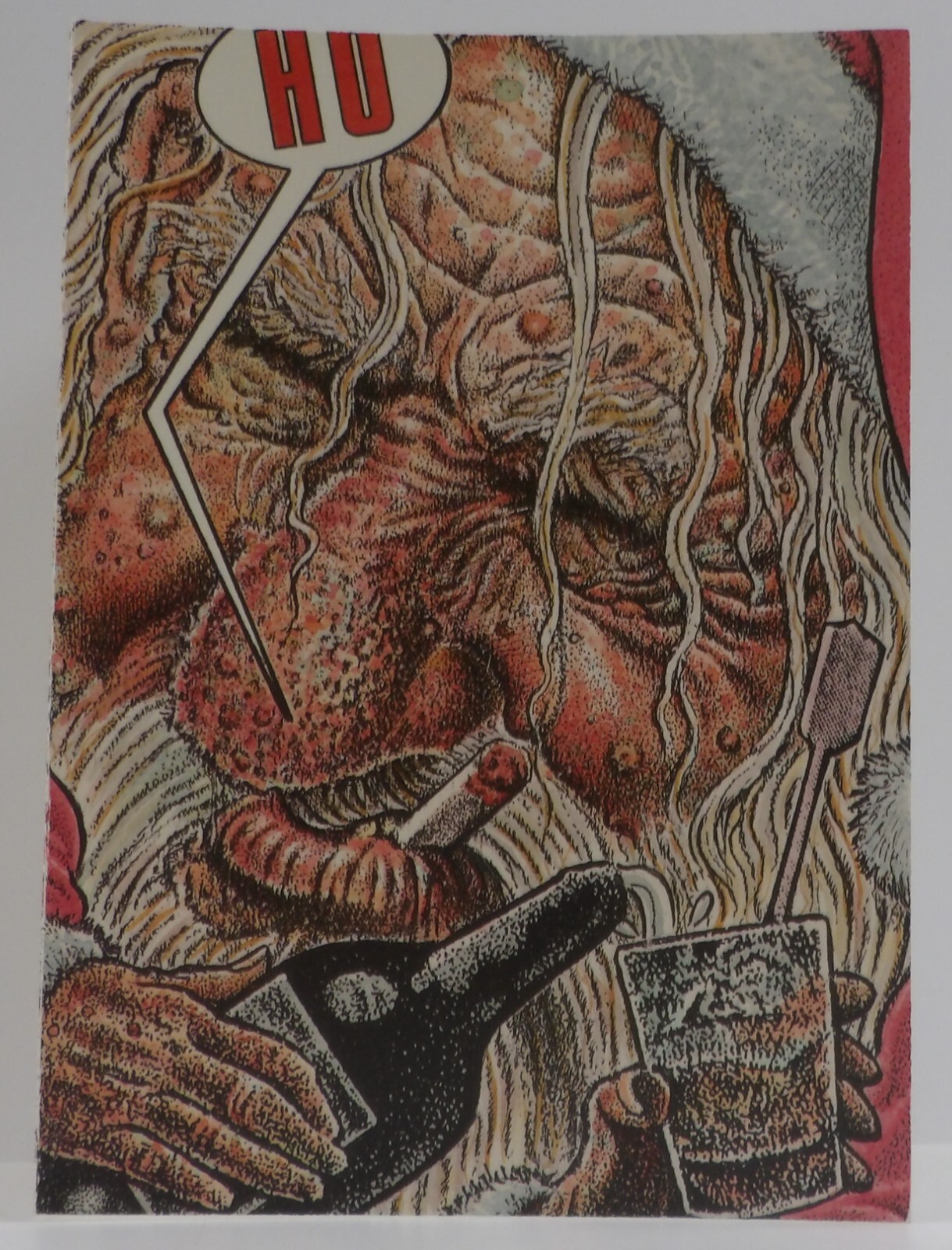 Kitchen Sink Press Seasoned Greetings Drunk Santa Christmas Card - Drew Friedman