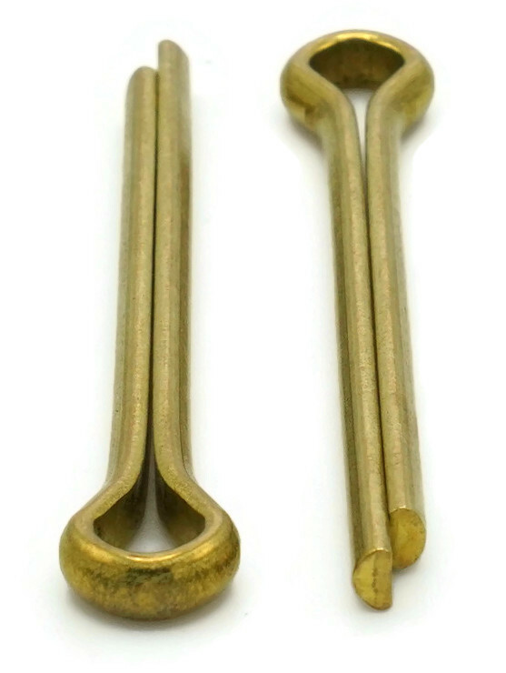 1/4 inch Brass Cotter Pins / Split Pins - Select Length & QTY