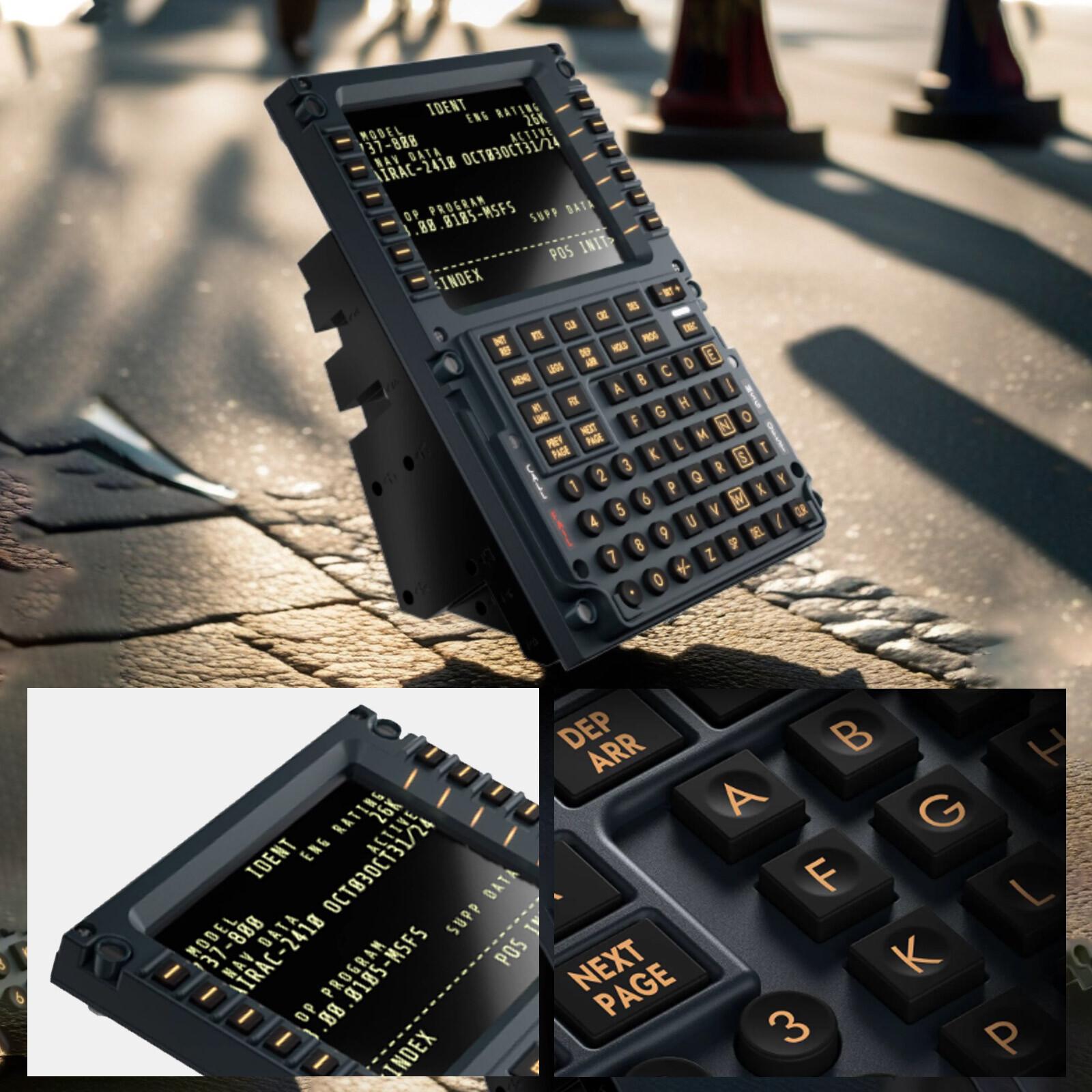 Winwing A3xx Mcdu Flight Control Panel Simulator Compatible W/ X-plane Msfs BzHR