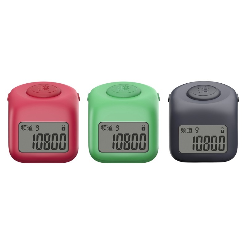 Precise SilentDigital Hand Tally Counter Durable MuteFingerRing