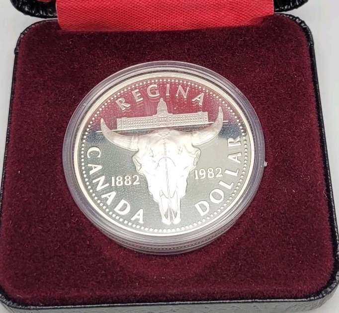 1882-1982 REGINA CANADA SILVER DOLLAR~ROYAL CANADIAN MINT