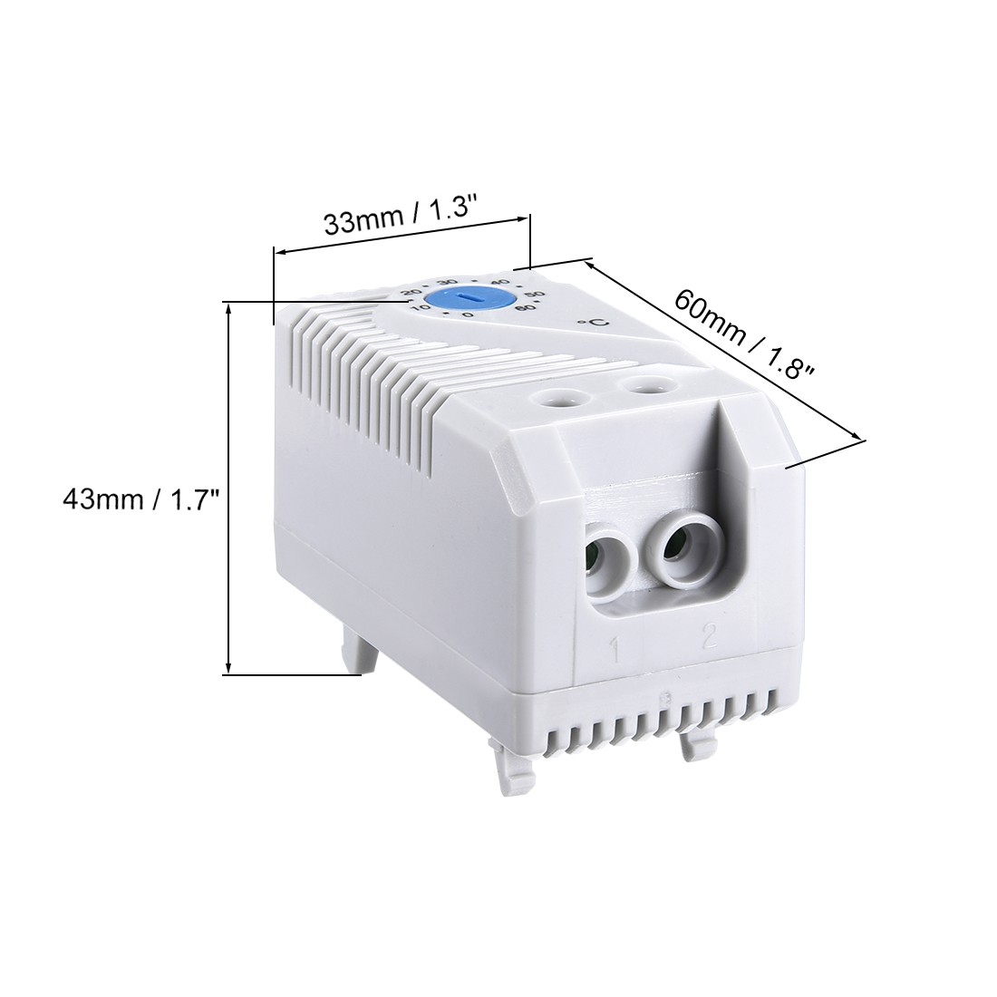Mechanical Thermostat KTS011 0-60℃ Adjustable Compact NO Controller Switch