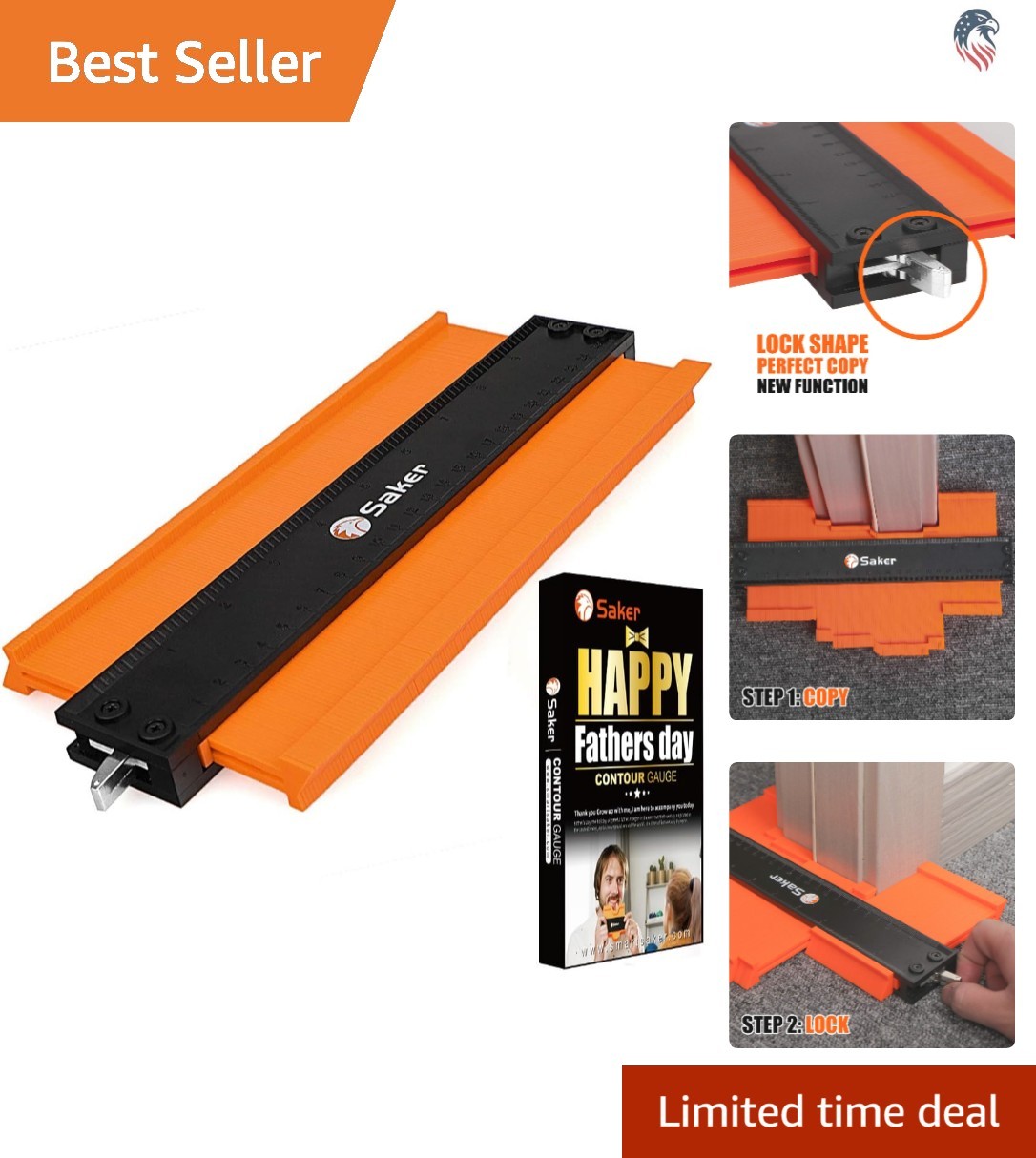 High-Quality 10-Inch Contour Gauge Tool - Essential for Accurate Project Tracing