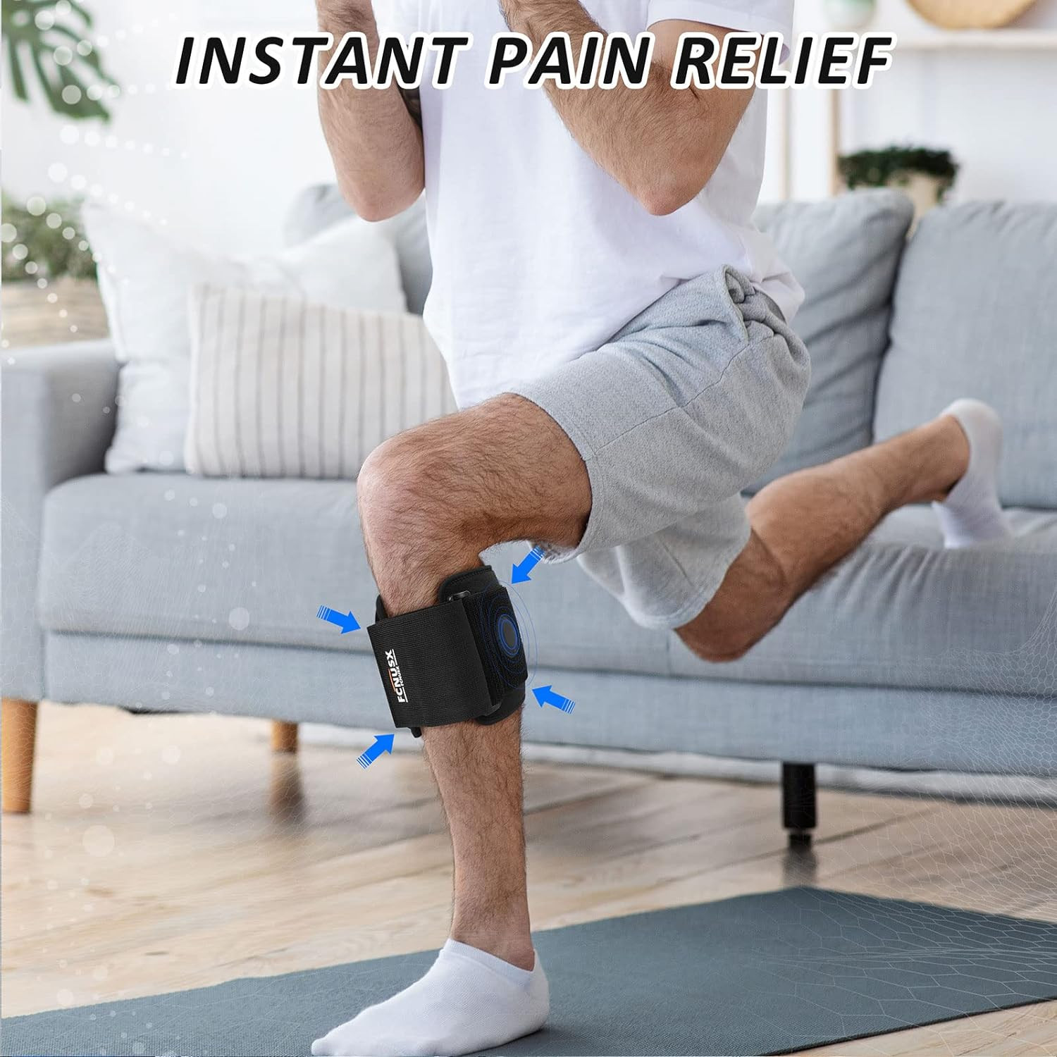 Sciatica Knee Brace Pain Relief Compression Strap For Leg Hip Lower Back
