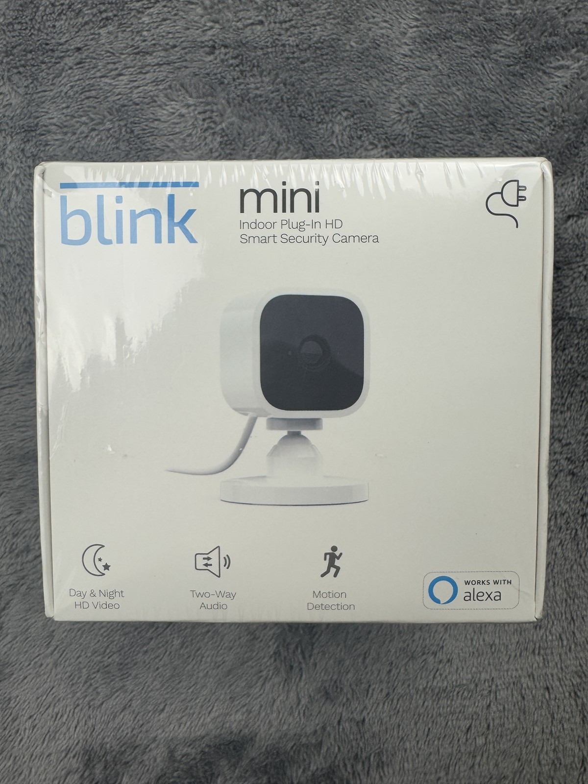 Blink Mini Indoor Security Camera 2 Pack + Sync Module 2 Alexa Two-Way Audio New