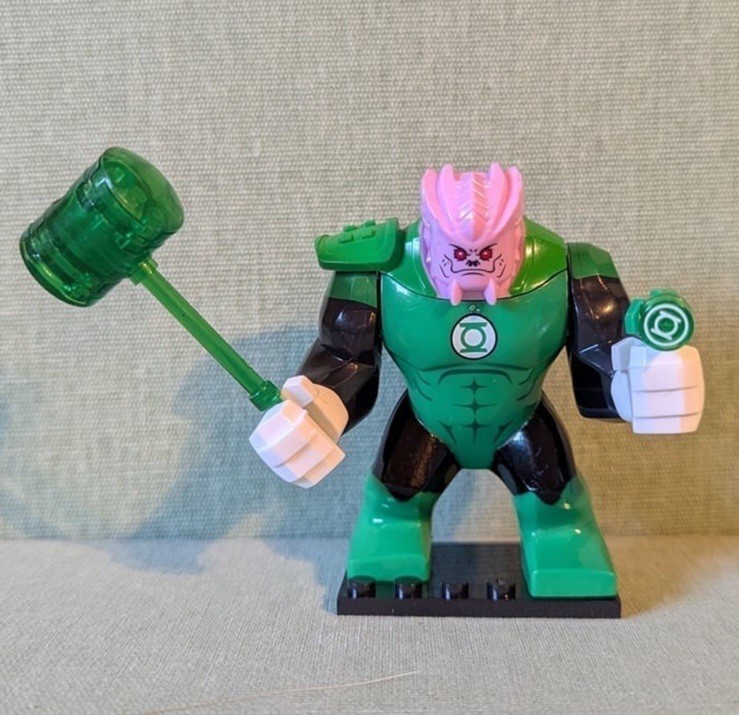 NEW MOC DC Kilowog Green Lantern Brick Minifigure CUSTOM
