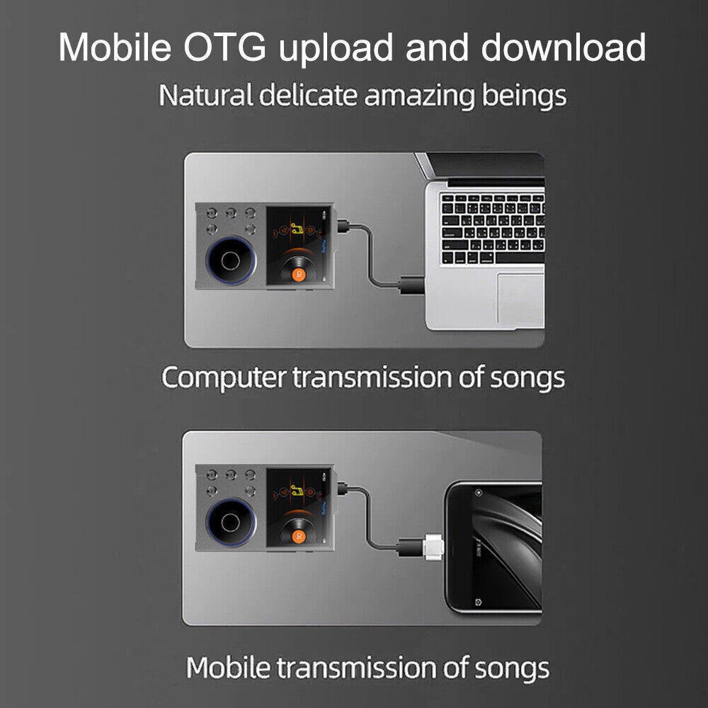 2.4" Bluetooth HiFi MP3 Player DSD High Resolution Digital Audio Music Player
