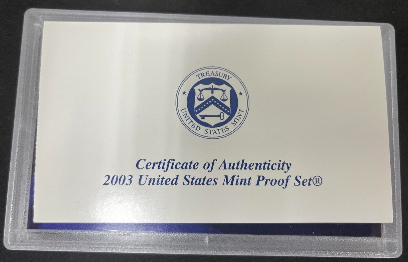 2003 Clad Proof Set U.S. Mint Original Government Packaging with COA