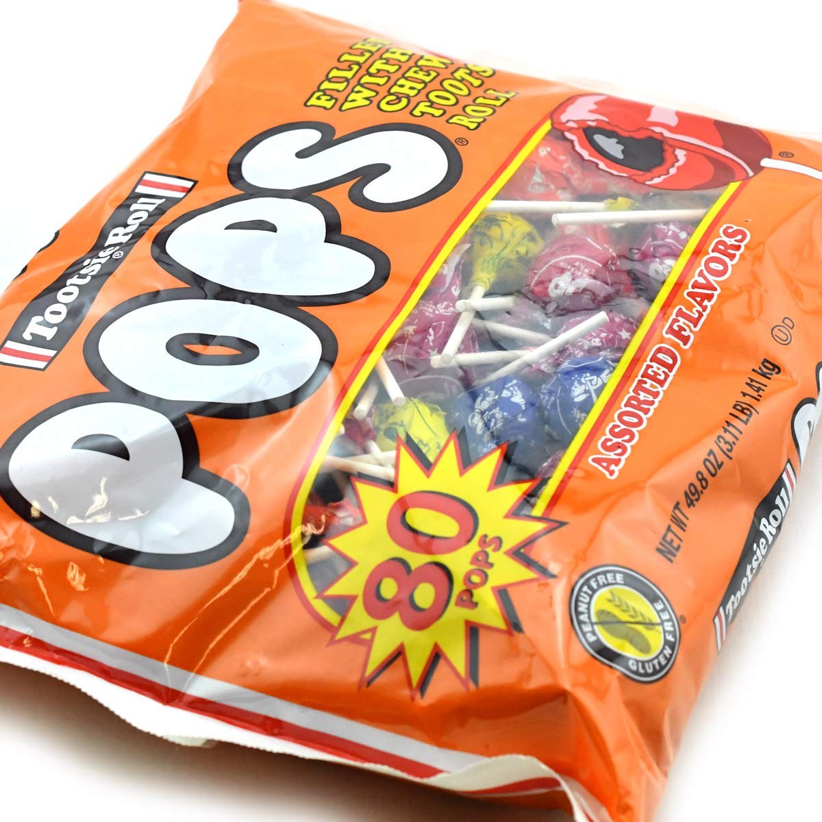 Tootsie Roll Pops Assorted Flavors 80 Count Bag