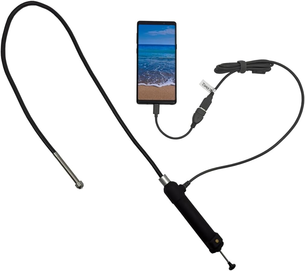 Grabber Borescope Retrieval Pickup Tool with USB Camera, LED Lights, Detachable