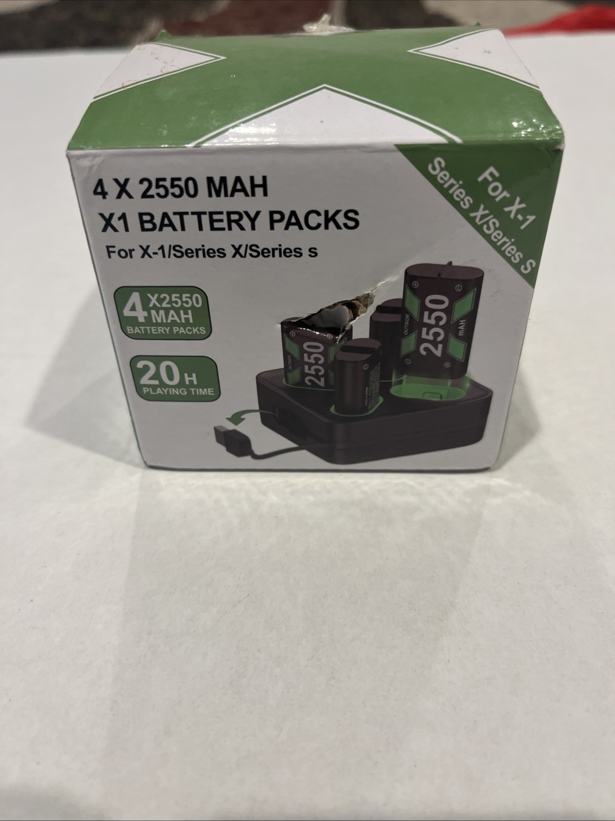 Battery Charger  XSS/XSX/X1 with 4x 3600 mAh Battery Packs X-1 Series X Series S