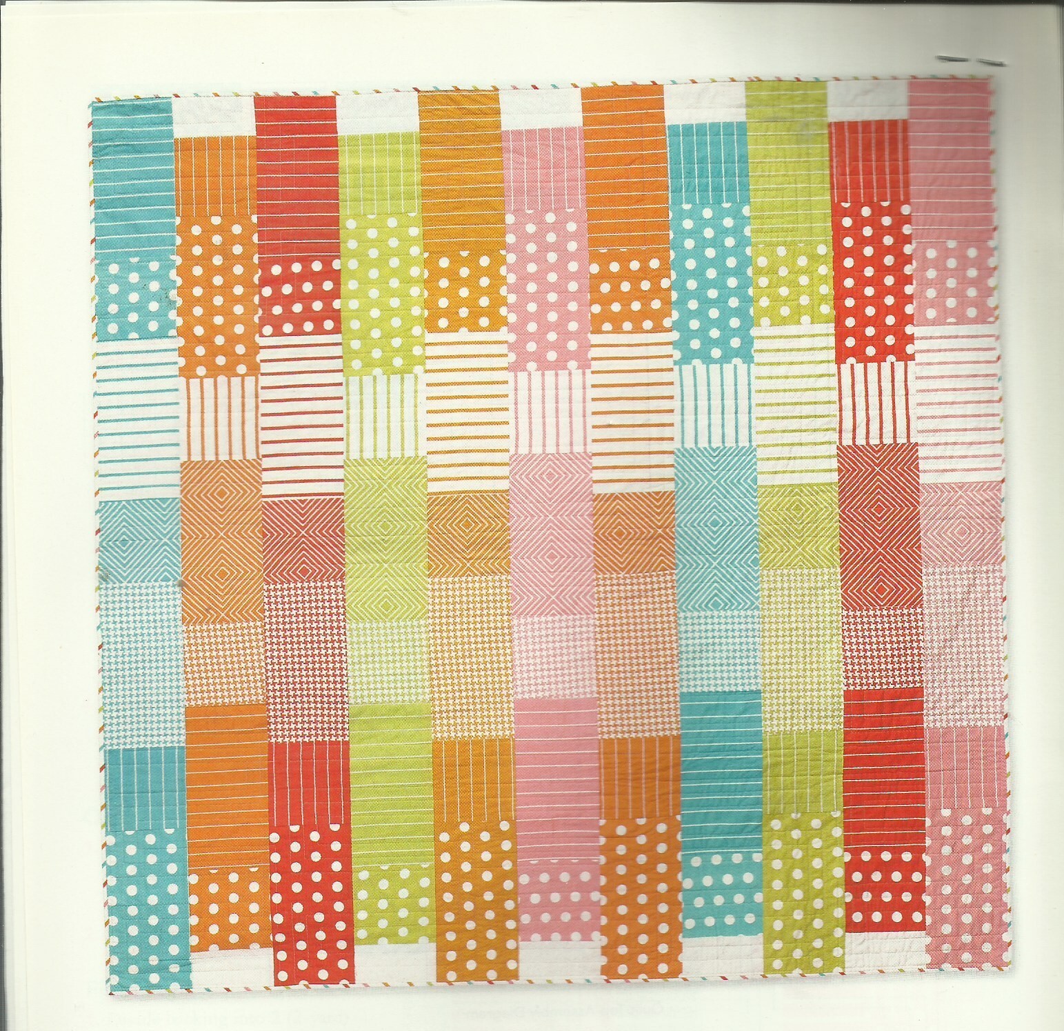 B0374 FRESH & FRUITY QUILT PATTERN/INSTRUCTIONS