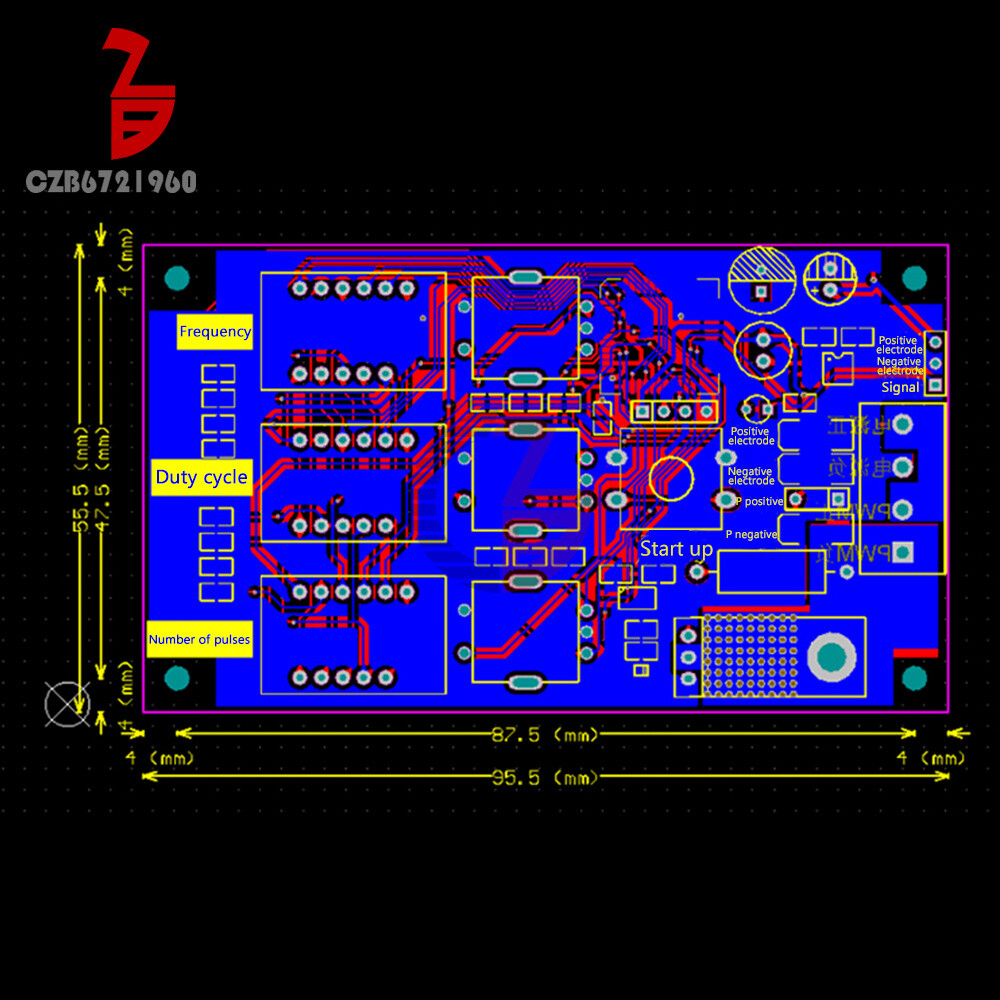 Adjustable PWM Pulse Frequency Duty Cycle Number PWM Dimming Speed Control New