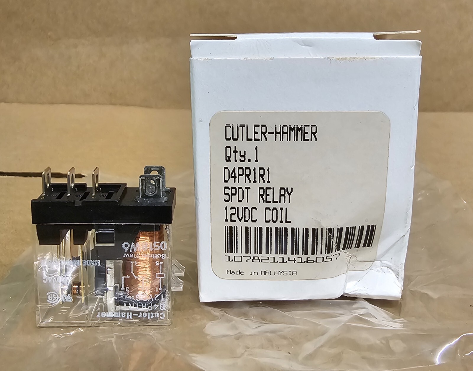 Cutler Hammer D4PR1R1 SPDT Relay 12VDC Coil