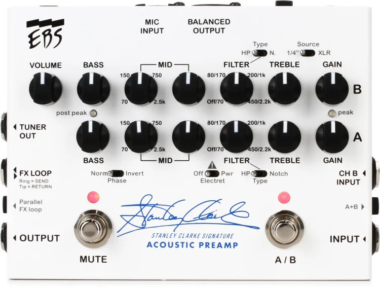 EBS Stanley Clarke Signature Acoustic Preamp