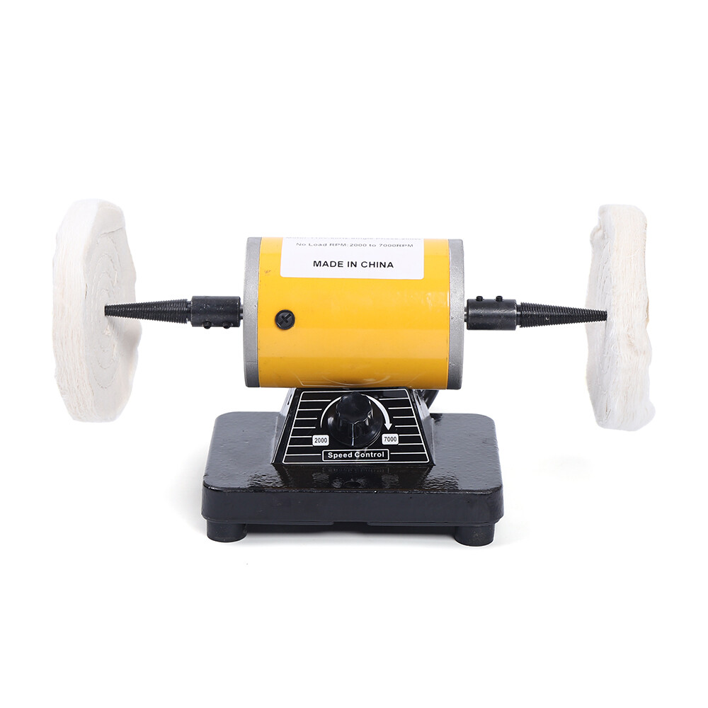 200W Jewellery Polishing Machine Dental Lab Mini Lathe Buffing Polisher Grinder