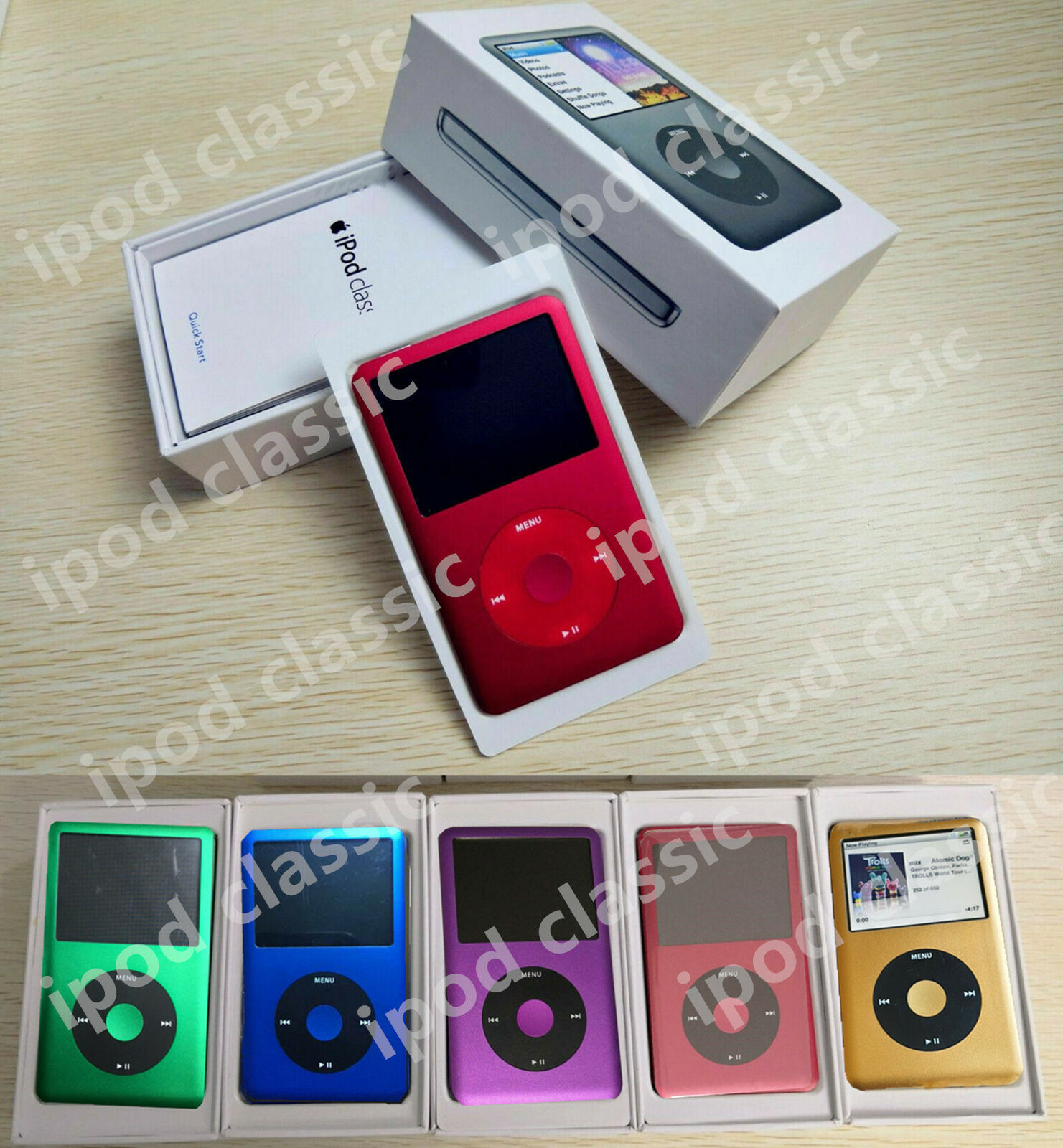 Apple iPod Classic 7th Generation 512GB 1TB & 3000mAh  (All Colors) Sealed