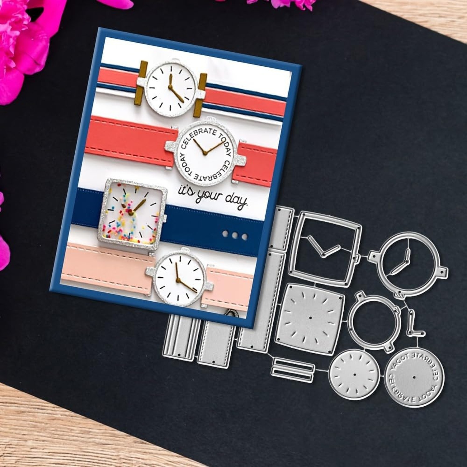 Lapoo Geometric Die Cuts for Card Making - Durable, Metal Cutting Die for DIY...