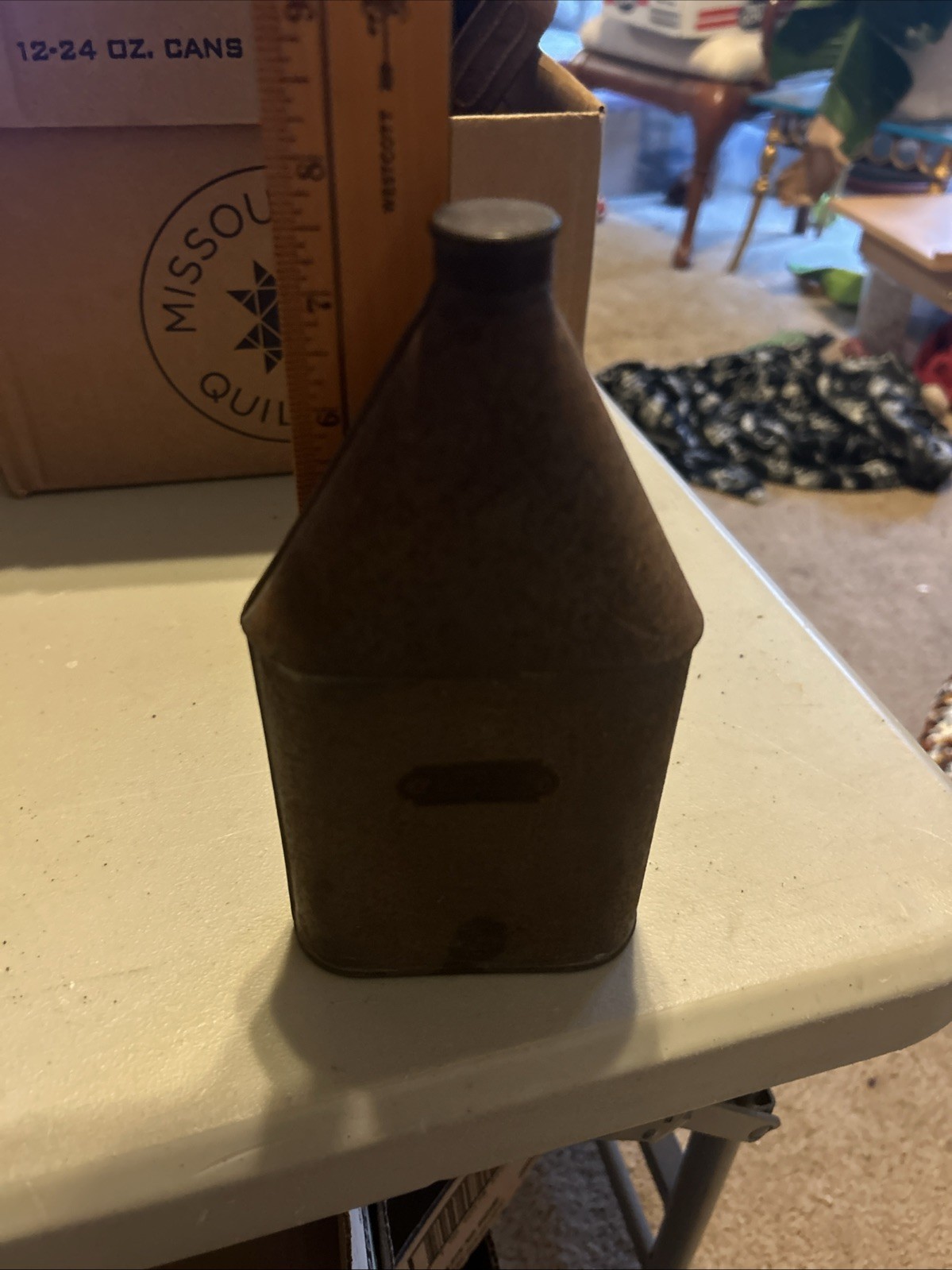 Vintage W. Glaser Waffen AG metal powder flasks
