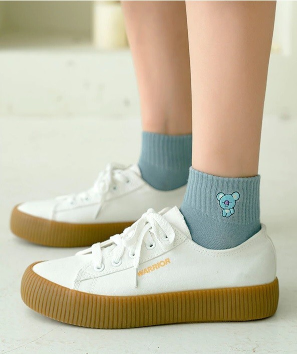 BTS Bangton Boys KPOP Cute Cartoon Cotton Socks Women Girls Army 8 Pair