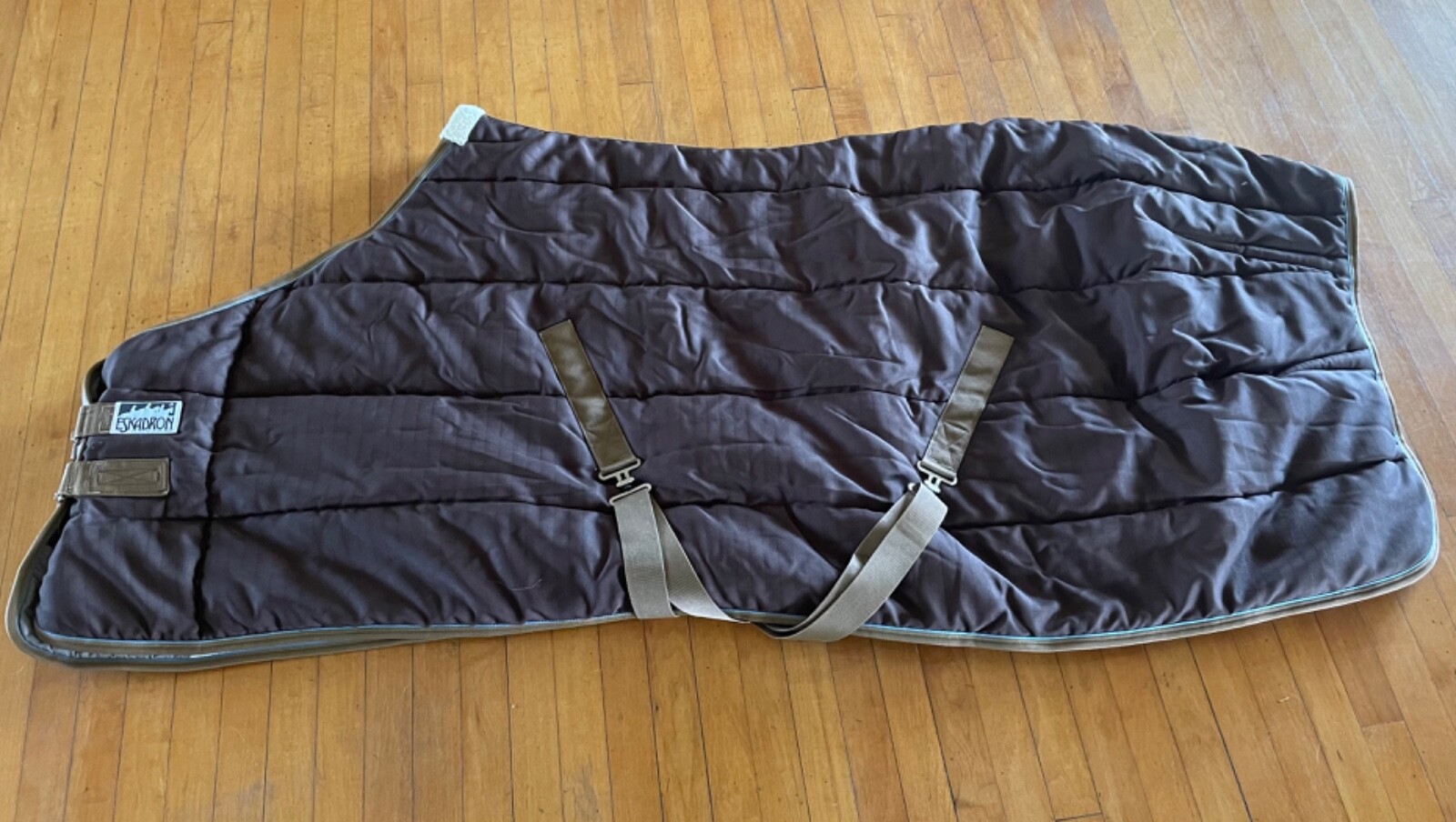 Eskadron Horse Blanket Rug Size Large  76” 6’3” Brown Teal