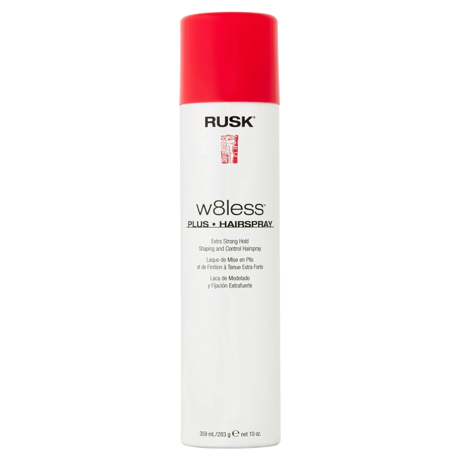 Rusk W8less Plus Extra Strong Hold Shaping and Control Hair Spray 10 oz