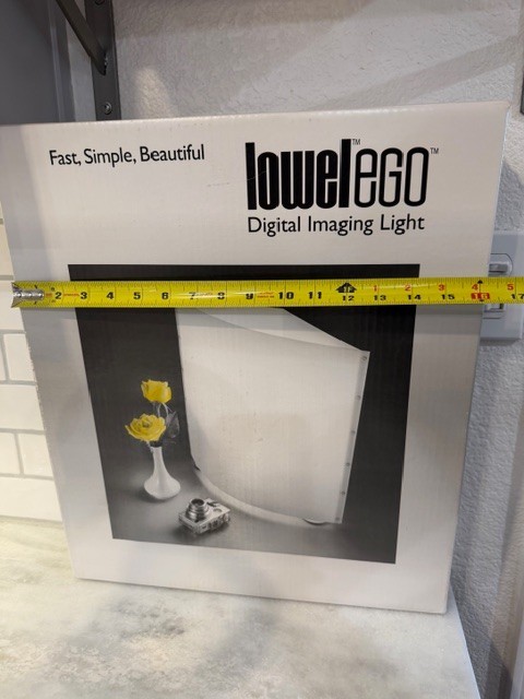 Lowel Ego Digital Imaging Fluorescent Light Box Tabletop Diffuser System 5500K