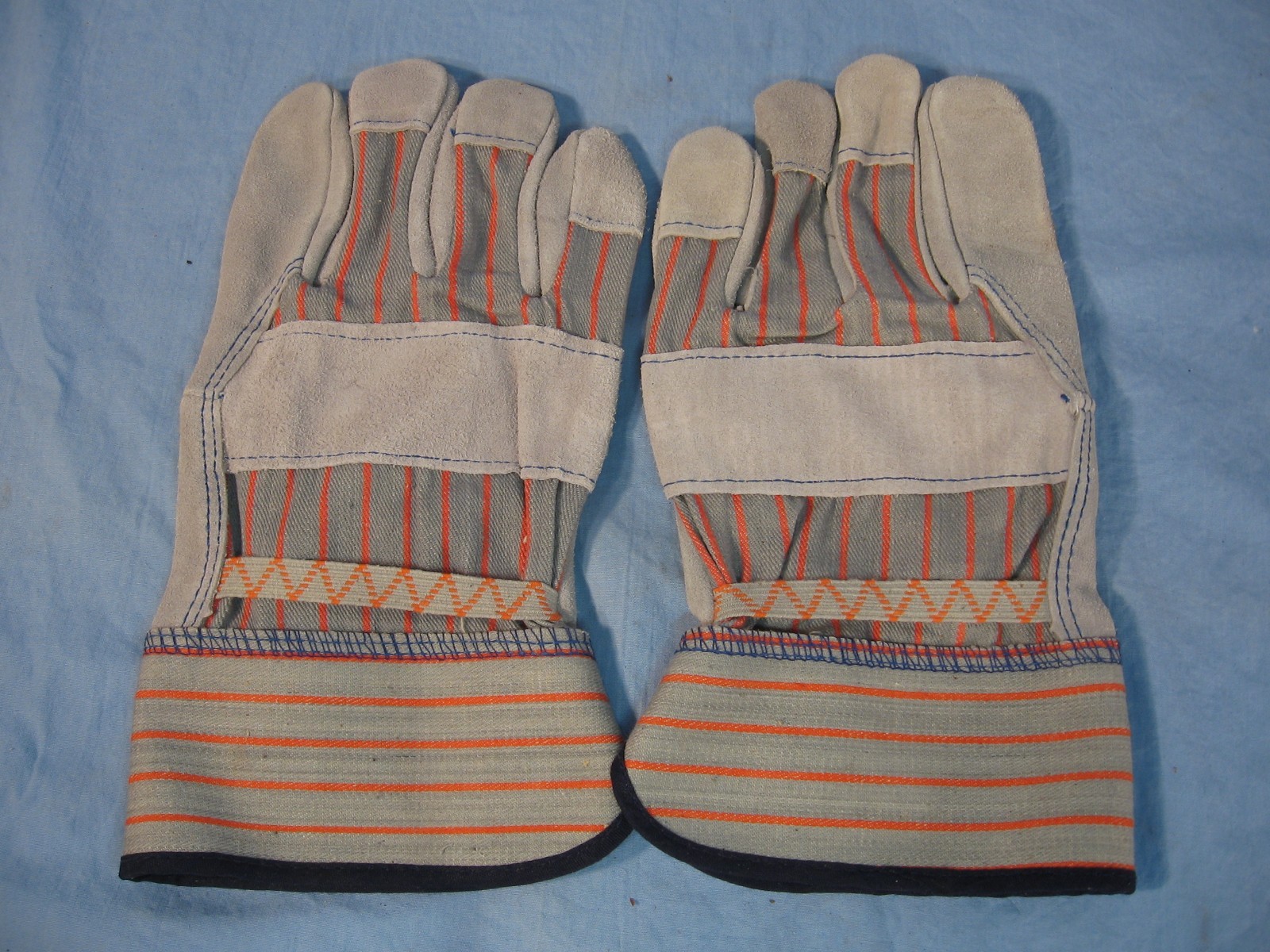 New Double Palm Split Leather Work Glove Size Large
