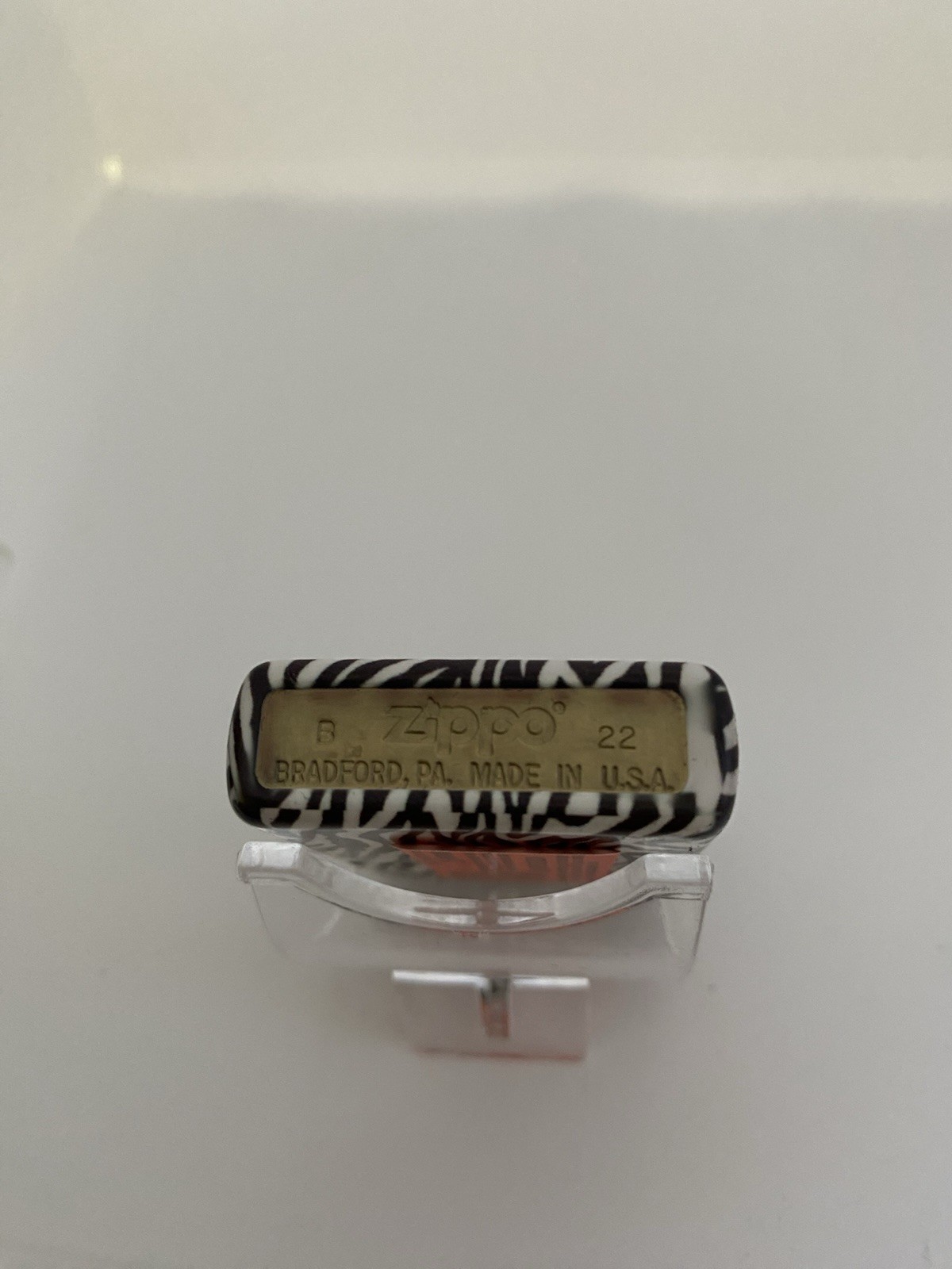 Zippo 540 Wrap Zebra On A 2022 Lighter
