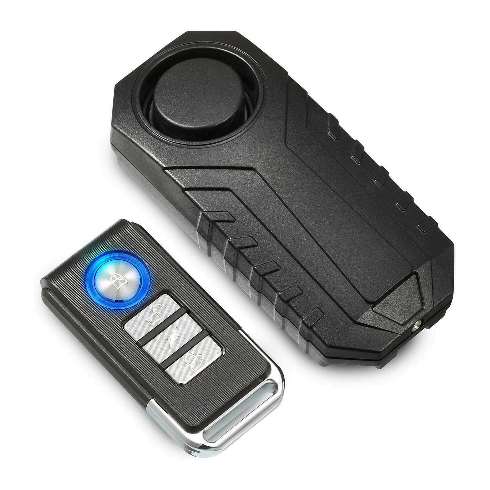66FT Remote Bike Alarm Vehicle Search 3 Bells Anti Theft for Motorcycle/Ebike