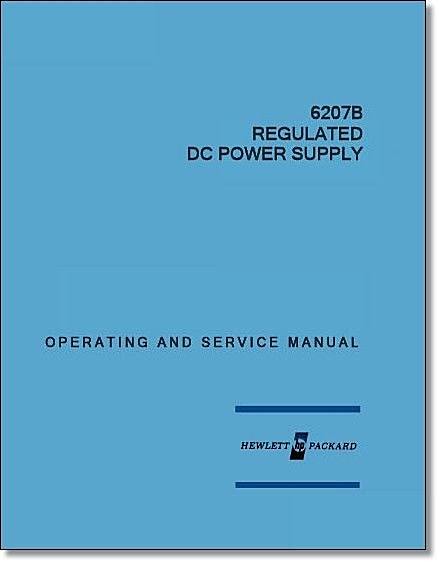 HP 6207B Operating & Service Manual: w/11"X17" Foldouts & Protective Covers
