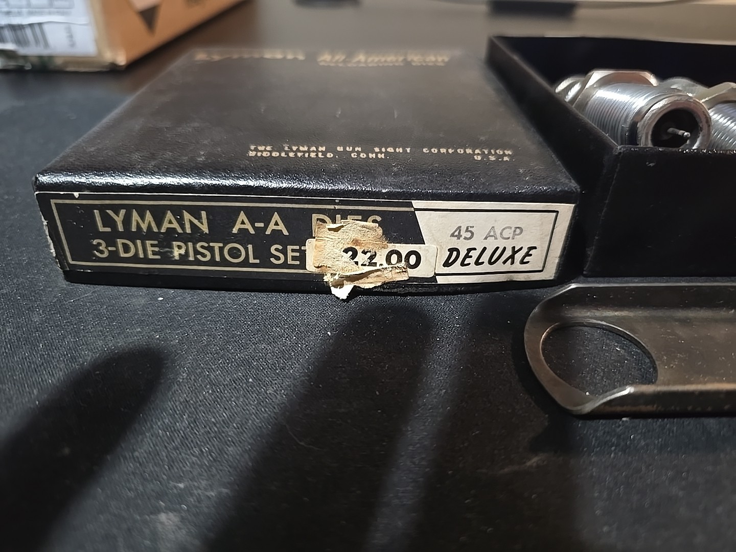 Lyman 45 Acp Auto 3 A-A Reloading Dies Die Set Deluxe Case