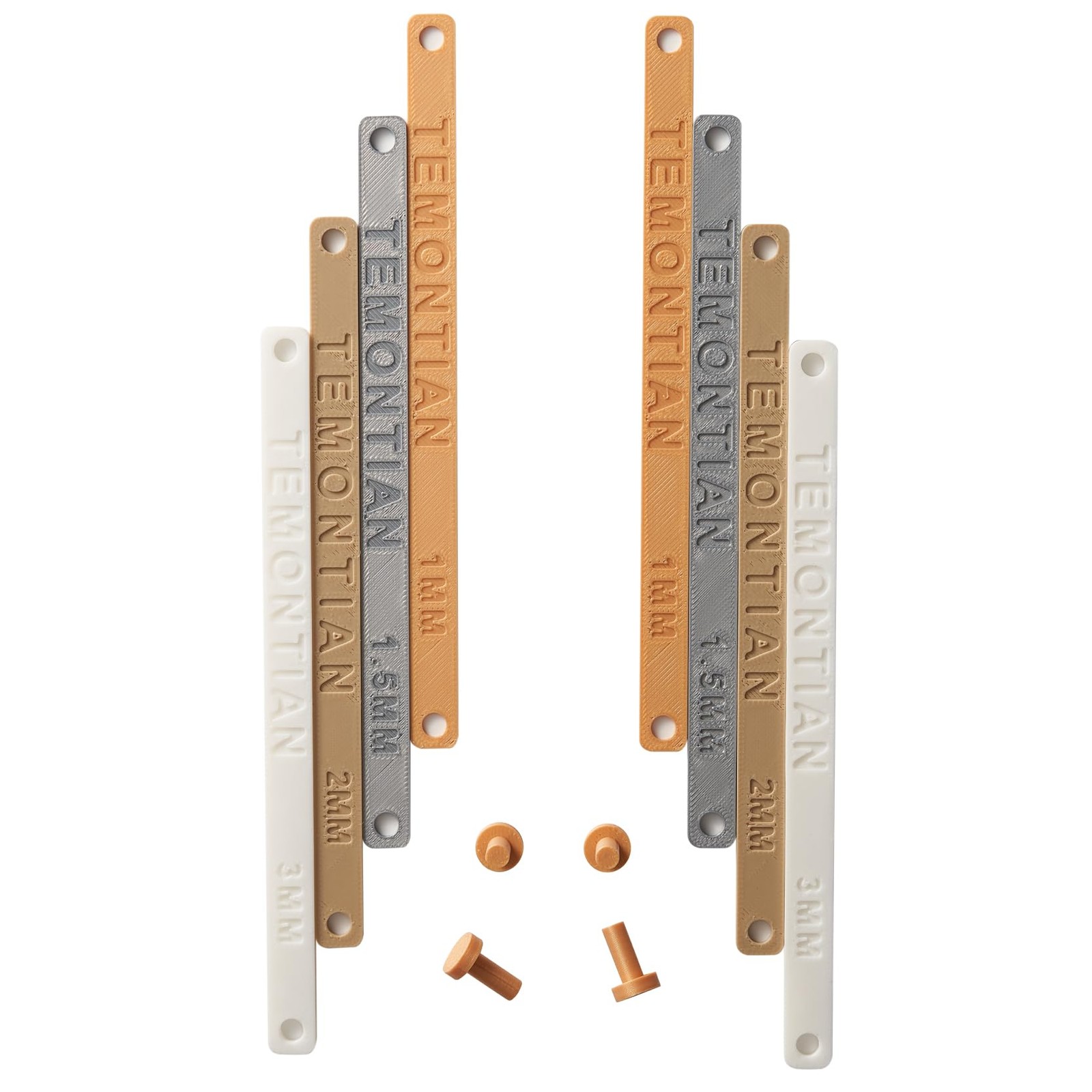 TEMONTIAN Polymer Clay Depth Guide Set, 4-Pair 13 Thickness 1-7.5Mm